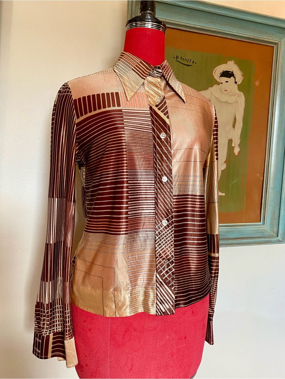 70s Geometric Print Shirt 🕺🏼